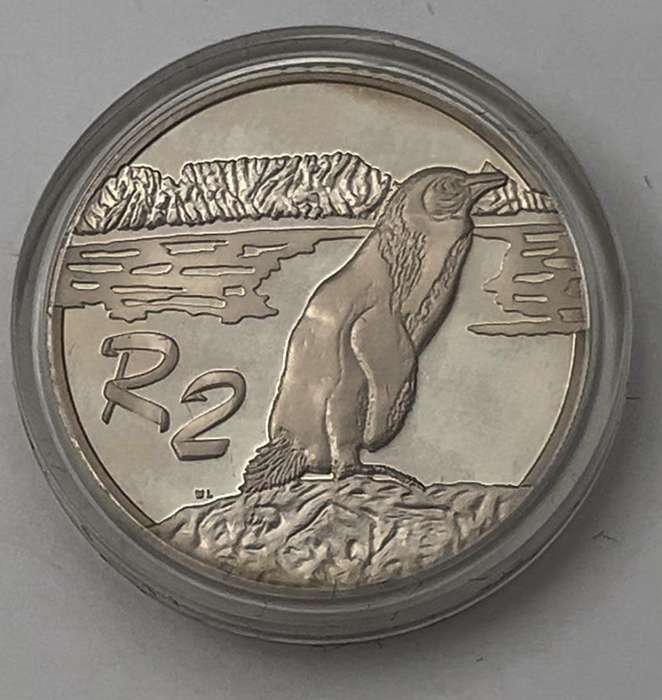 2 Rand African Penguin Silver Coin 1998
