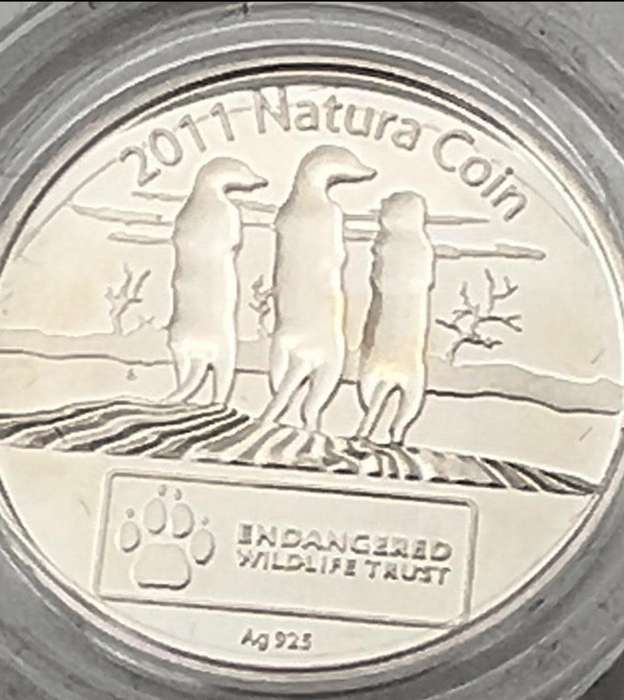 2011 Silver Natura Meerkat Award Medallion, Tickey size, 500 Minted only