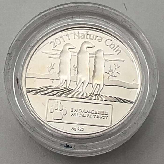 2011 Silver Natura Meerkat Award Medallion, Tickey size, 500 Minted only