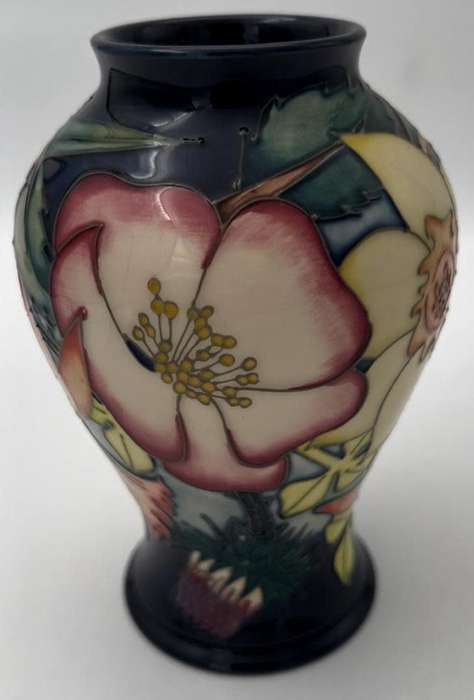 Moorcroft Pottery Golden Jubilee pattern vase, designed by Emma Bossons, circa 2001