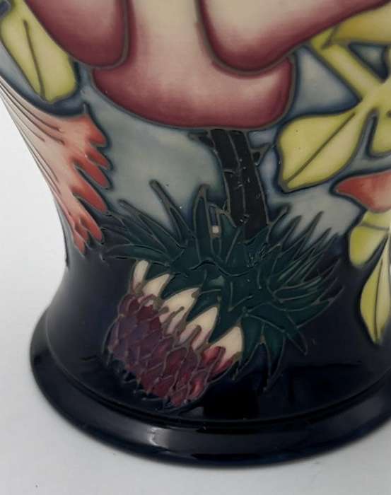 Moorcroft Pottery Golden Jubilee pattern vase, designed by Emma Bossons, circa 2001