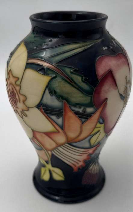 Moorcroft Pottery Golden Jubilee pattern vase, designed by Emma Bossons, circa 2001