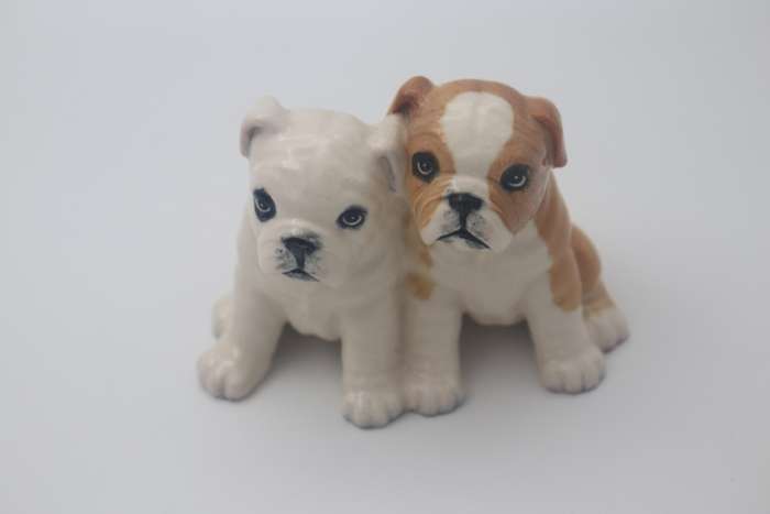 ROYAL DOULTON THE BULLDOG PUPS DA248 FAWN FIGURE LTD ED 98/1000