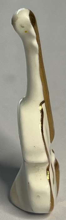 Johnson Ceramics Fine China Made in England Cello Gold Details Figurine Hand Painted