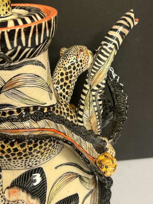 Ardmore Exclusive Stunning Cheetah Teapot - One of a kind