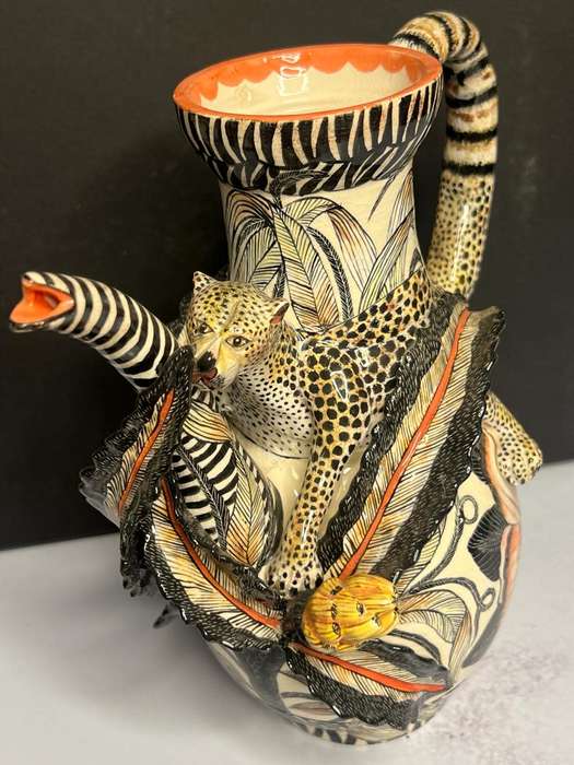 Ardmore Exclusive Stunning Cheetah Teapot - One of a kind