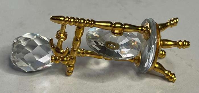 Swarovski Crystal Memories Spinning Wheel Figurine