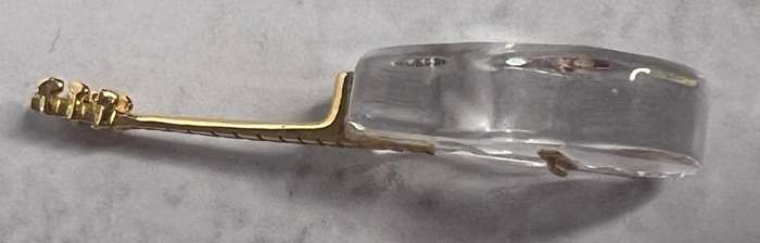 SWAROVSKI CRYSTAL MEMORIES  GUITAR GOLD