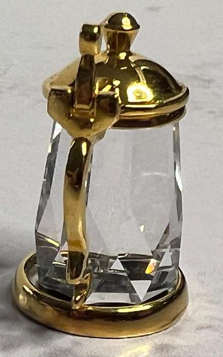 SWAROVSKI CRYSTAL MEMORIES  BEER MUG GOLD