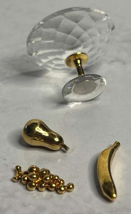 SWAROVSKI CRYSTAL MEMORIES  FRUIT BOWL GOLD