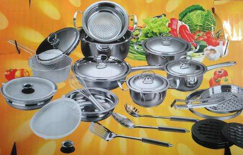 *****NEW ARRIVAL NEW STYLE 30PCS COOKWARE SET*** HEAVY POTS**