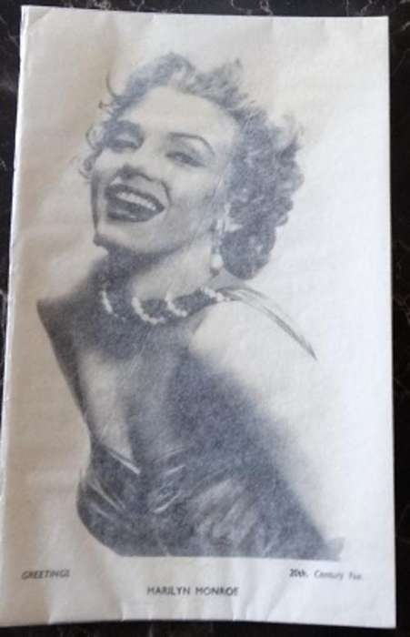 Greeting Card Of Marilyn Manroe