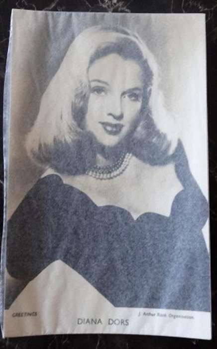 Greeting Card Of Diana Dors