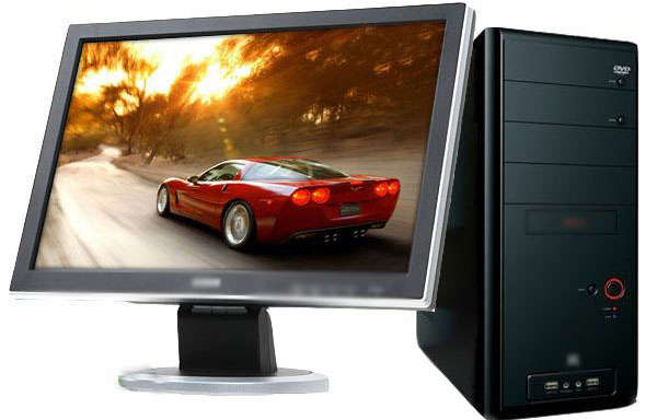 COMPUTER with LCD MONITOR (Intel Core 2 Quad - 2.33Ghz; 4 GB Memory)