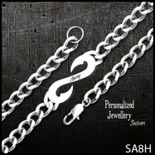 Personalized Stainless Steel Chain Bracelets Hooked
