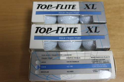 9 x Top Flite XL Tour Trajectory golf balls