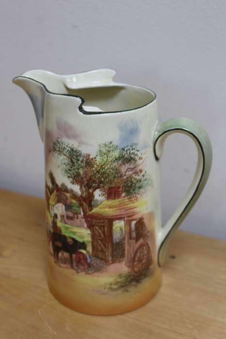 Royal Doulton `England Rustic` Water Jug missing the lid