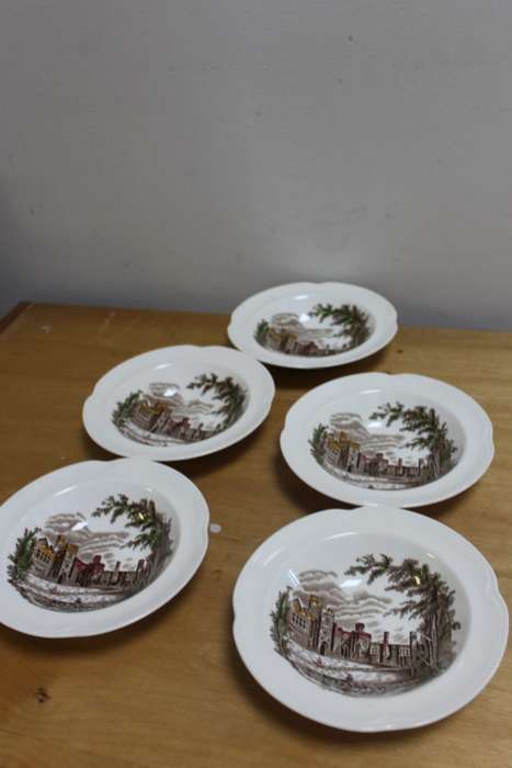 Johnson Bros Haddon Hall set of 6 piece Serving China bowl Set