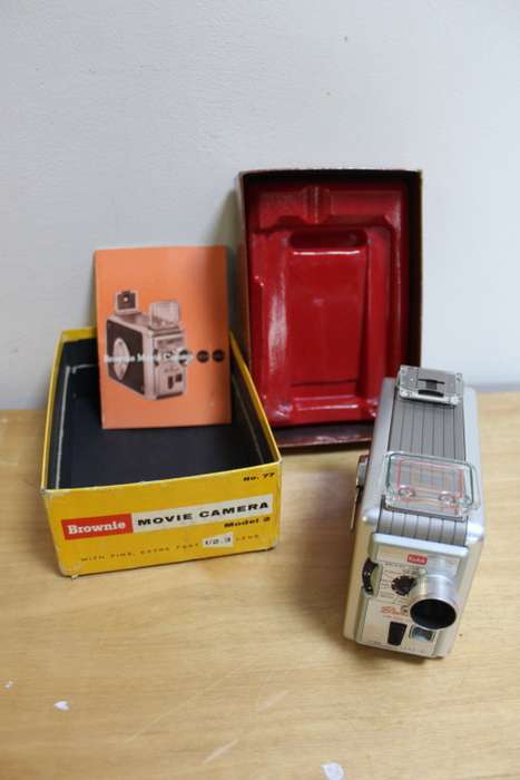 Collectible Brownie Movie Camera 8mm - in original box with papers