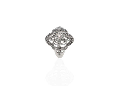 9ct (5.3grams) White Gold Diamond Ring