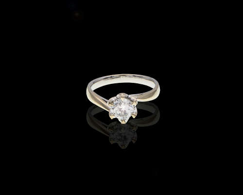 18ct (3.5grams) White Gold 0.67ct Round Brilliant Diamond I SI1 Ring