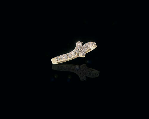 2.2 grams 18 carat White Gold, Diamond Cocktail Ring