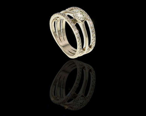 Incredible White Gold Diamond Engagement Ring Set