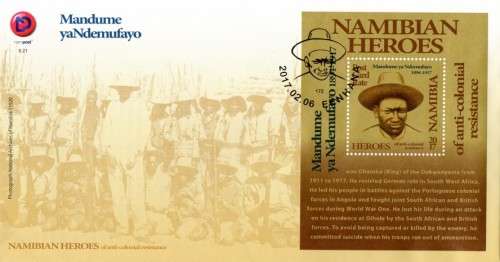 Namibia - 2017 Heroes Mandume yaNdemufayo FDC 5.21
