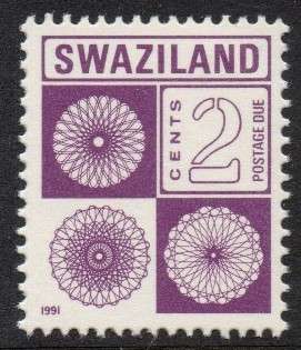 Swaziland - 1991 Postage Due 2c MNH SG D23