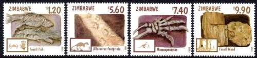 Zimbabwe - 1998 Fossils Set MNH SG 970-973