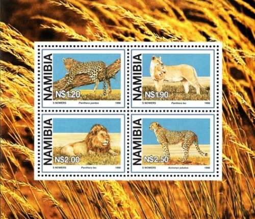 Namibia - 1998 Large Wild Cats MS MNH SACC 238