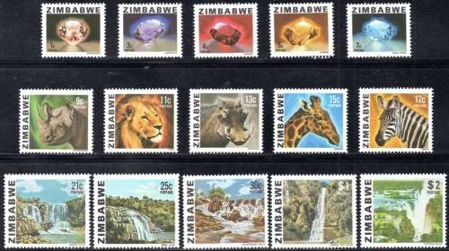 Zimbabwe - 1980 Definitive Set MNH SG 576-590