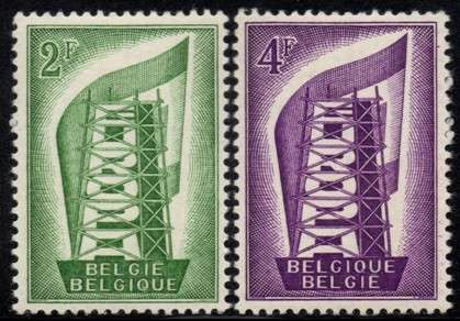 Belgium - 1956 Europa Set MNH SG 1582-1583