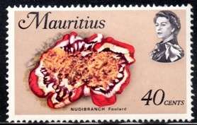 Mauritius - 1972-74 40c Nudibranch MNH SG 447