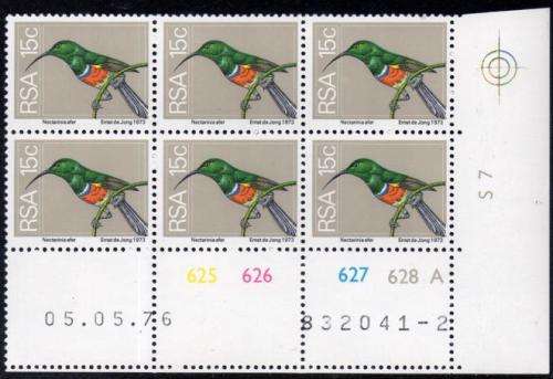 South Africa - 1976 2nd Definitive 15c Control Block (1976.05.05) Pane A MNH SACC 369