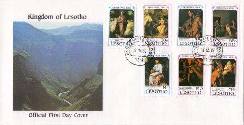 Lesotho - 1989 Christmas FDC