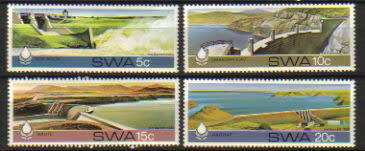 SWA - 1980 Water Conservation Dams Set MNH SACC 378-381