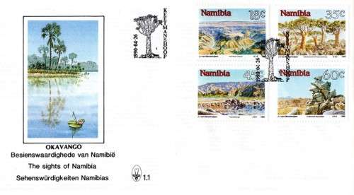 Namibia - 1990 Namibian Sights FDC 1.1