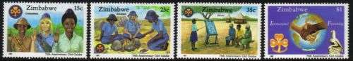 Zimbabwe - 1987 75th Anniv of Girl Guides of Zimbabwe Set MNH SG 714-717