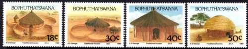 Bophuthatswana - 1989 Traditional Houses Set MNH SACC 227-230