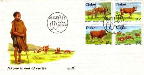 Ciskei - 1987 Nkone Cattle FDC 1.22