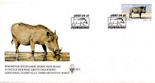 SWA - 1987 16c Warthog Additional Value FDC 56.1