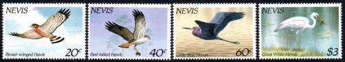 Nevis - 1985 Hawks and Herons Set MNH SG 265-268
