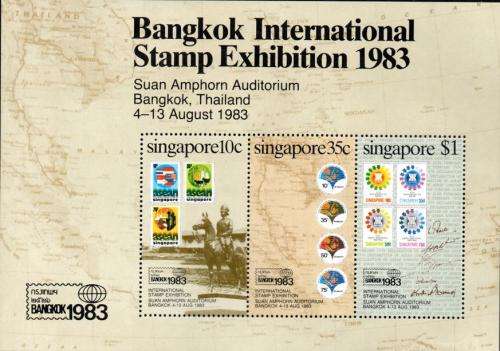 Singapore - 1983 Bangkok Stamp Exhibition MS MNH SG 457