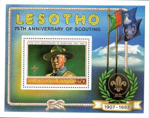 Lesotho - 1982 75th Anniversary of Boy Scouts MS MNH SG 479