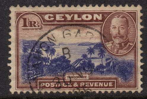 Ceylon - 1935 KGV 1r Used SG 378