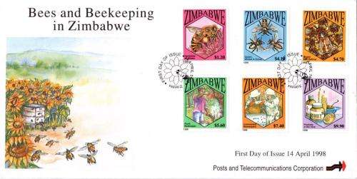Zimbabwe - 1998 Bees FDC SG 964-969