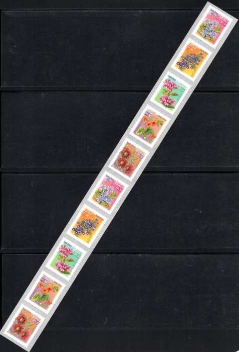 South Africa - 2000 7th Definitive R1.30 Flowers Self-adhesive Strip MNH