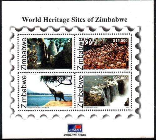 Zimbabwe - 2005 World Heritage Sites MS MNH SG 1175