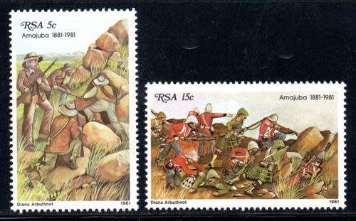 South Africa - 1981 Battle of Amajuba Set MNH SACC 492-493